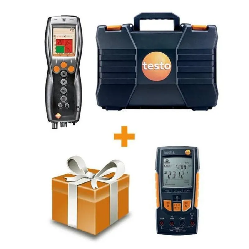 Комплект testo 330-2 LL + Мультиметр testo 760-2 с магнитным креплением